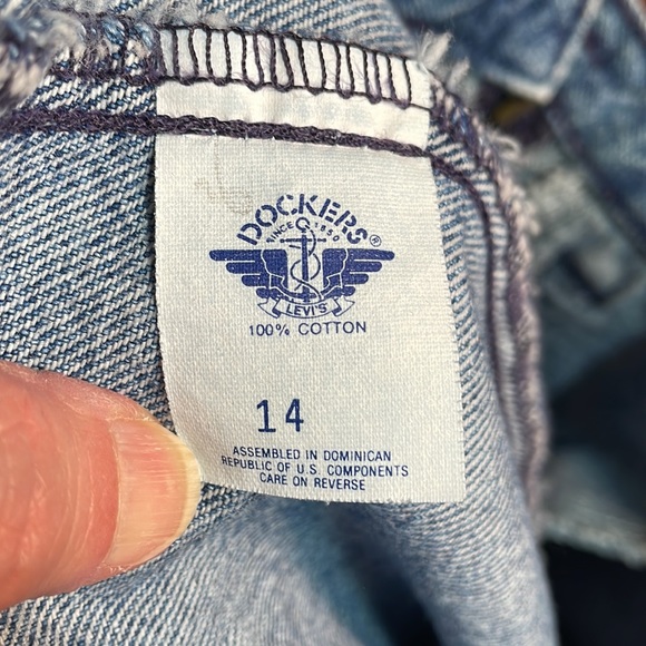 Vintage Dockers Jean Skirt Size 14 - Picture 5 of 6